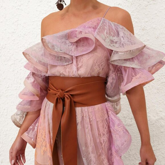 Zimmermann DAWNING Lace Midi Dress - Picture 7 of 13